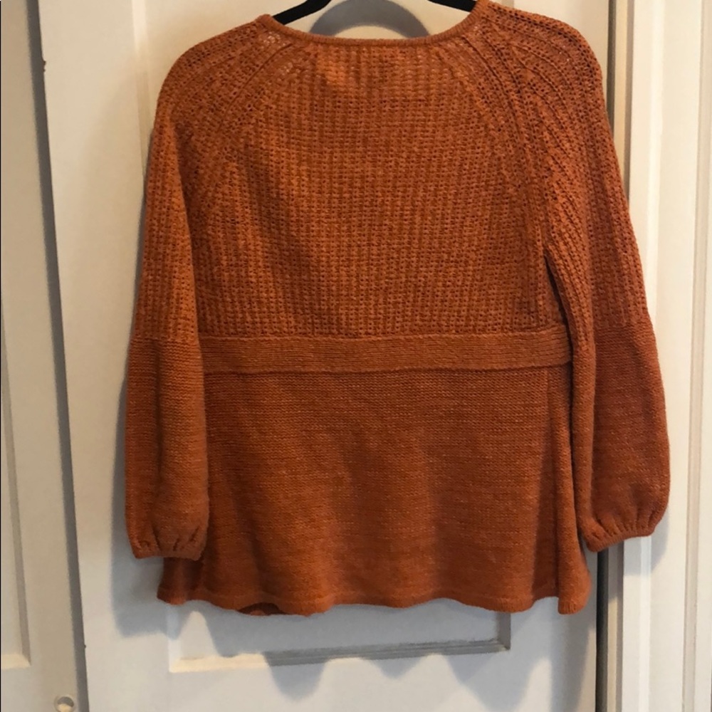 Rust Orange Knit Sweater - Picture 4 of 4